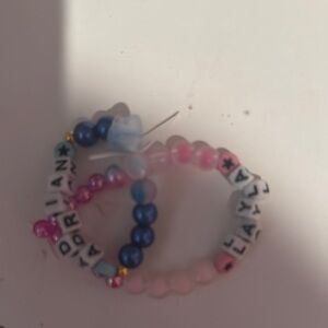 Colorful Beaded Name Bracelets